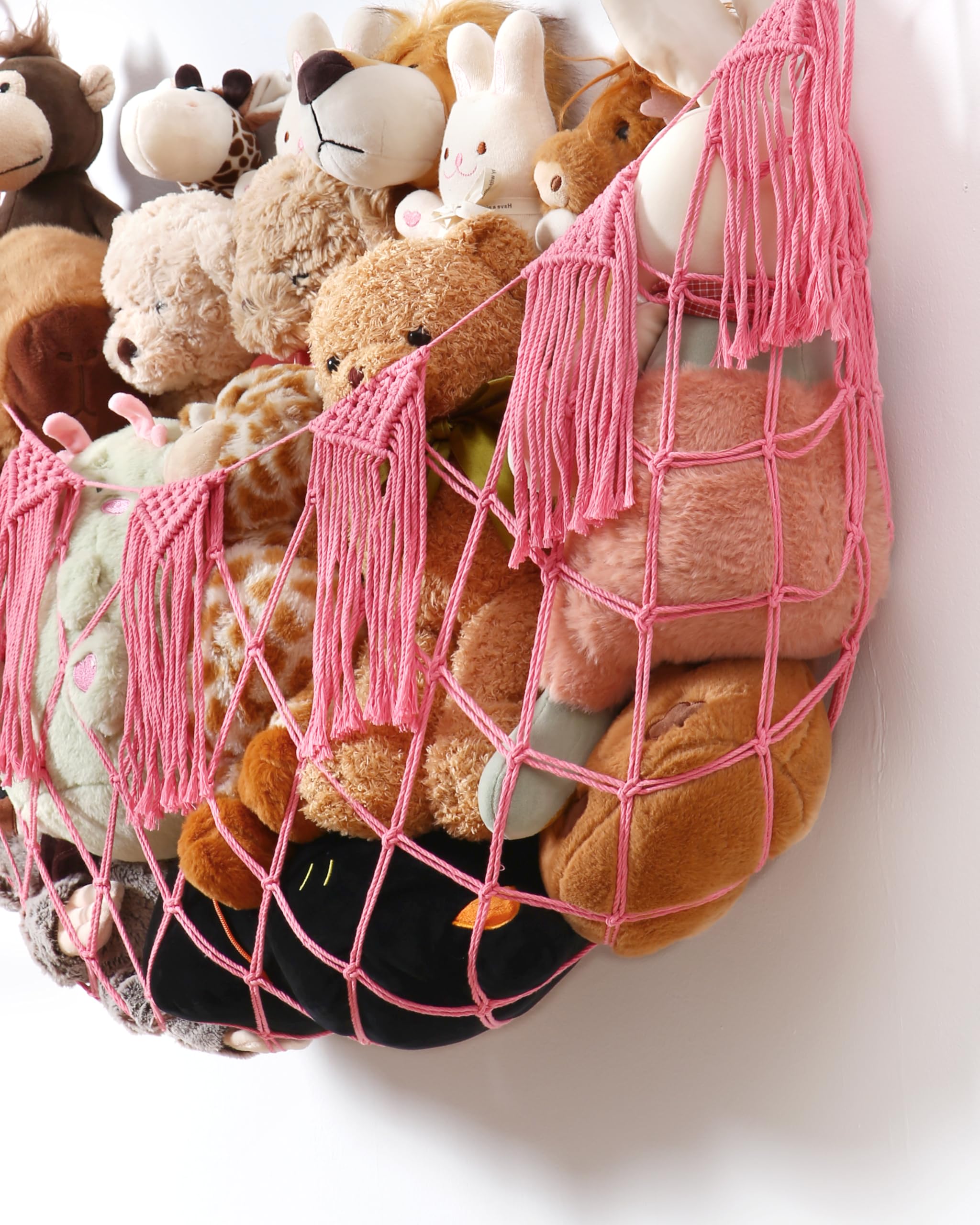 Closeup of Morcco soft cotton rope hammock texture
