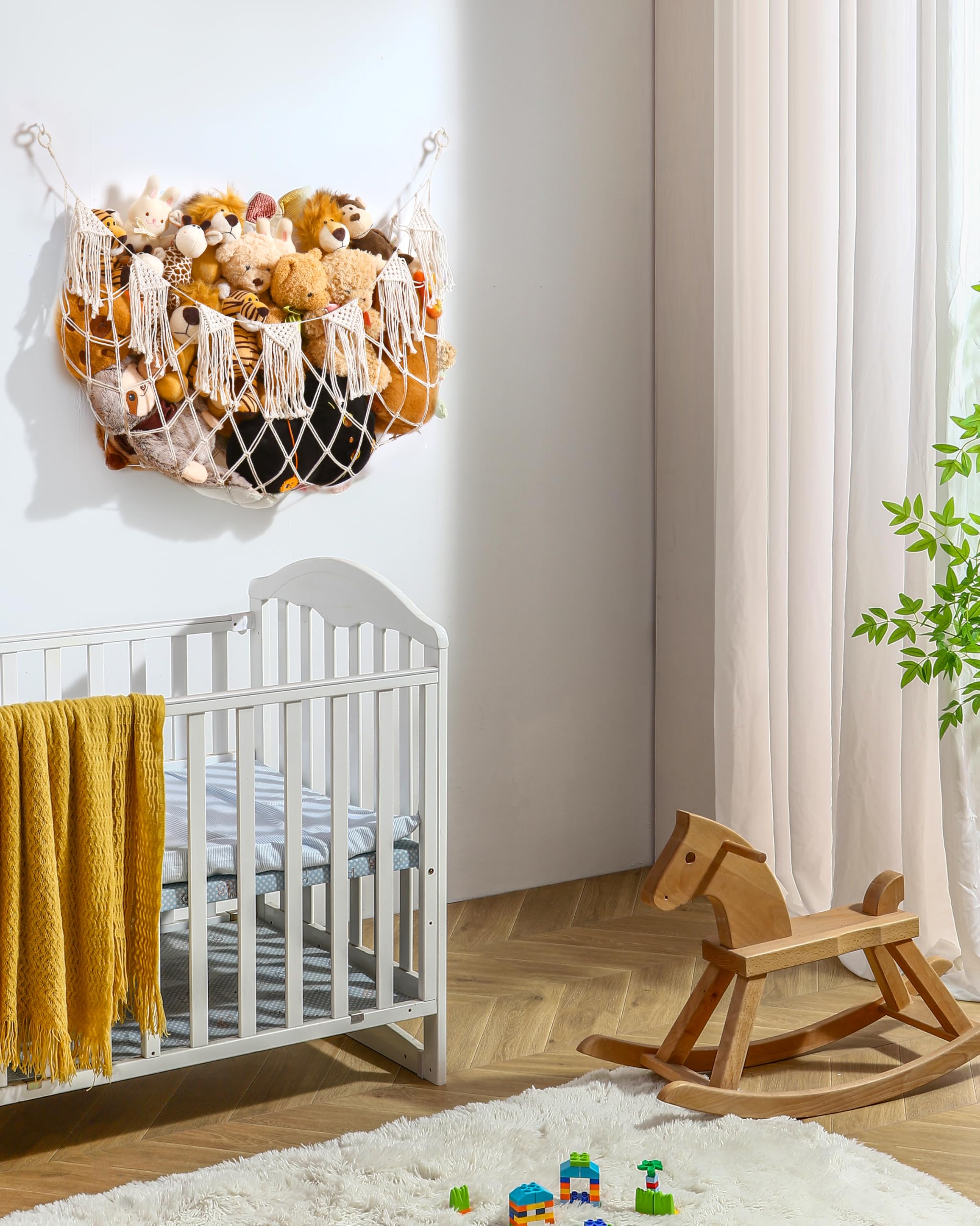 MORCCO versatile storage for plush toys, clothes, pillows, and more