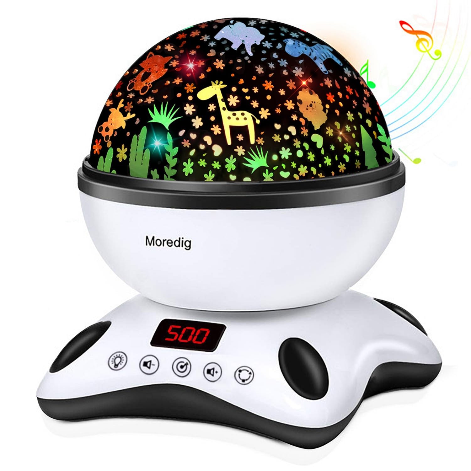 Moredig kids night light projector remote control for easy bedtime routine