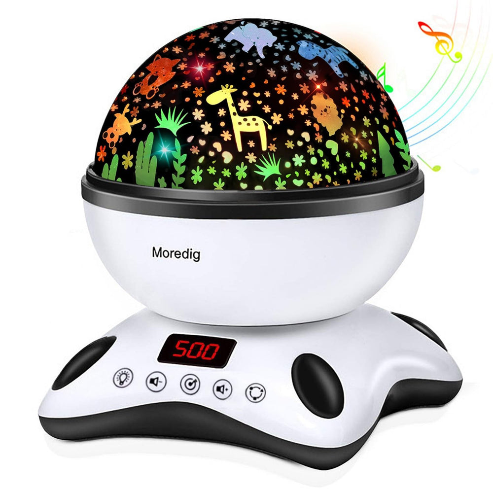Moredig kids night light projector remote control for easy bedtime routine