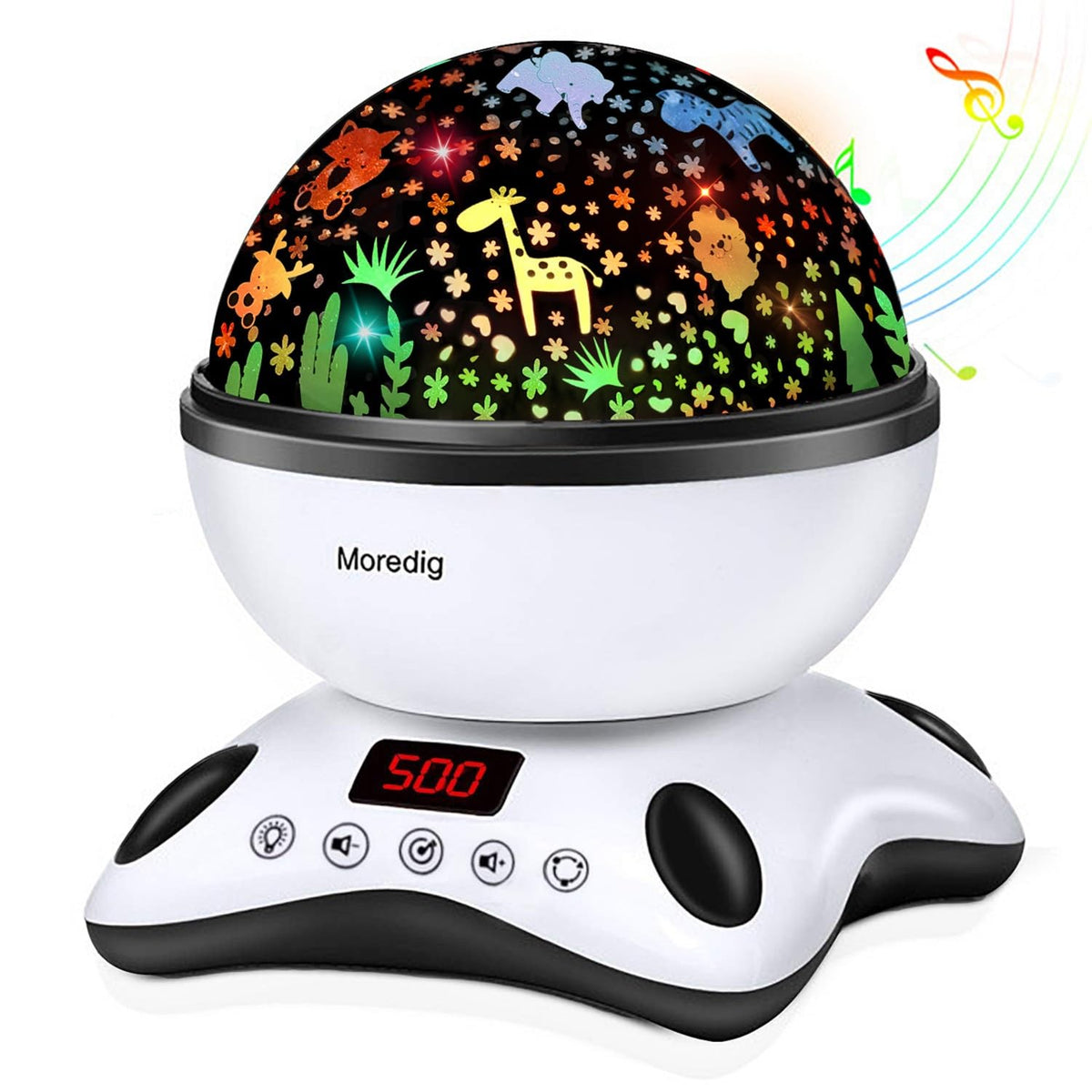 Moredig kids night light projector remote control for easy bedtime routine