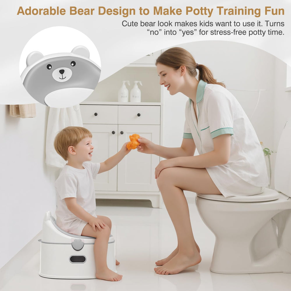 MoreFeel potty stool mode provides solid step support during independent bathroom sessions.