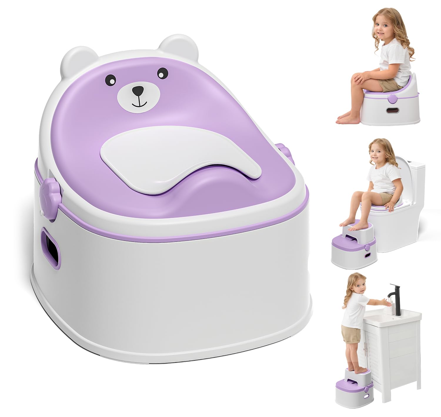 MoreFeel 3in1 potty standalone provides a stable training station for toddlers.