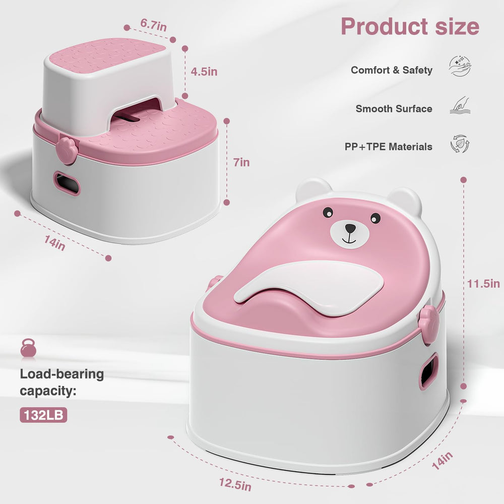 MoreFeel antislip-base-textured-steps emphasize stability for wiggly toddlers during training.