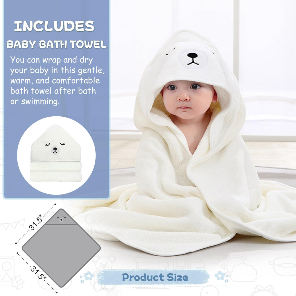MoreFeel hooded towel included for post-bath warmth and comfort.