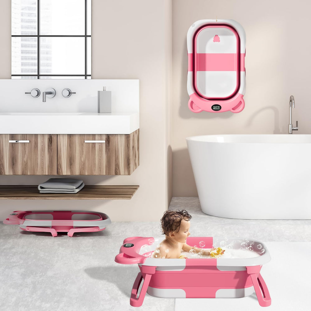MoreFeel hooded towel provides cozy drying after bath time.
