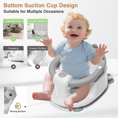MoreFeel compact-design bath seat fits most tubs for easy storage.