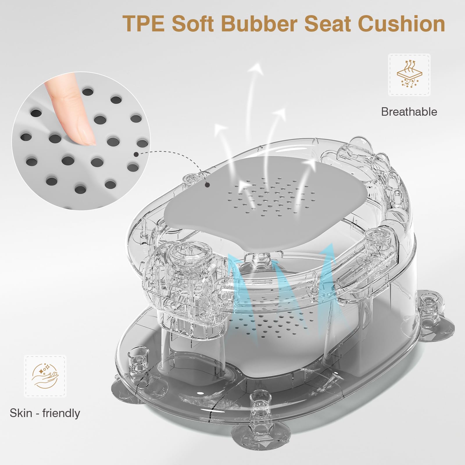 MoreFeel one-click setup enables quick, fuss-free bath time.