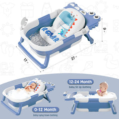 MoreFeel bath tub with thermometer display showing bath temperature.