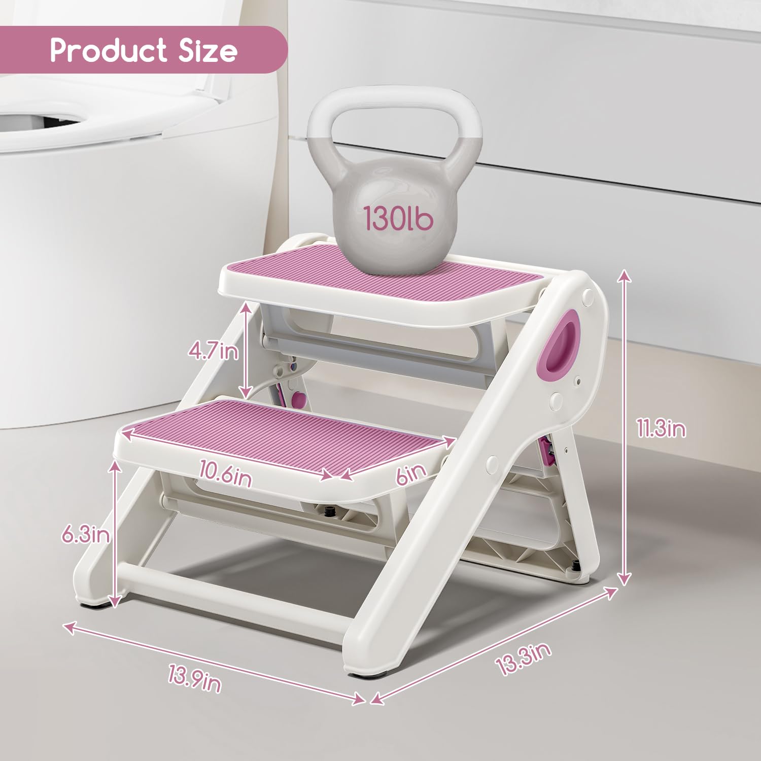 MoreFeel stool supports potty training and kitchen helper tasks with confidence.