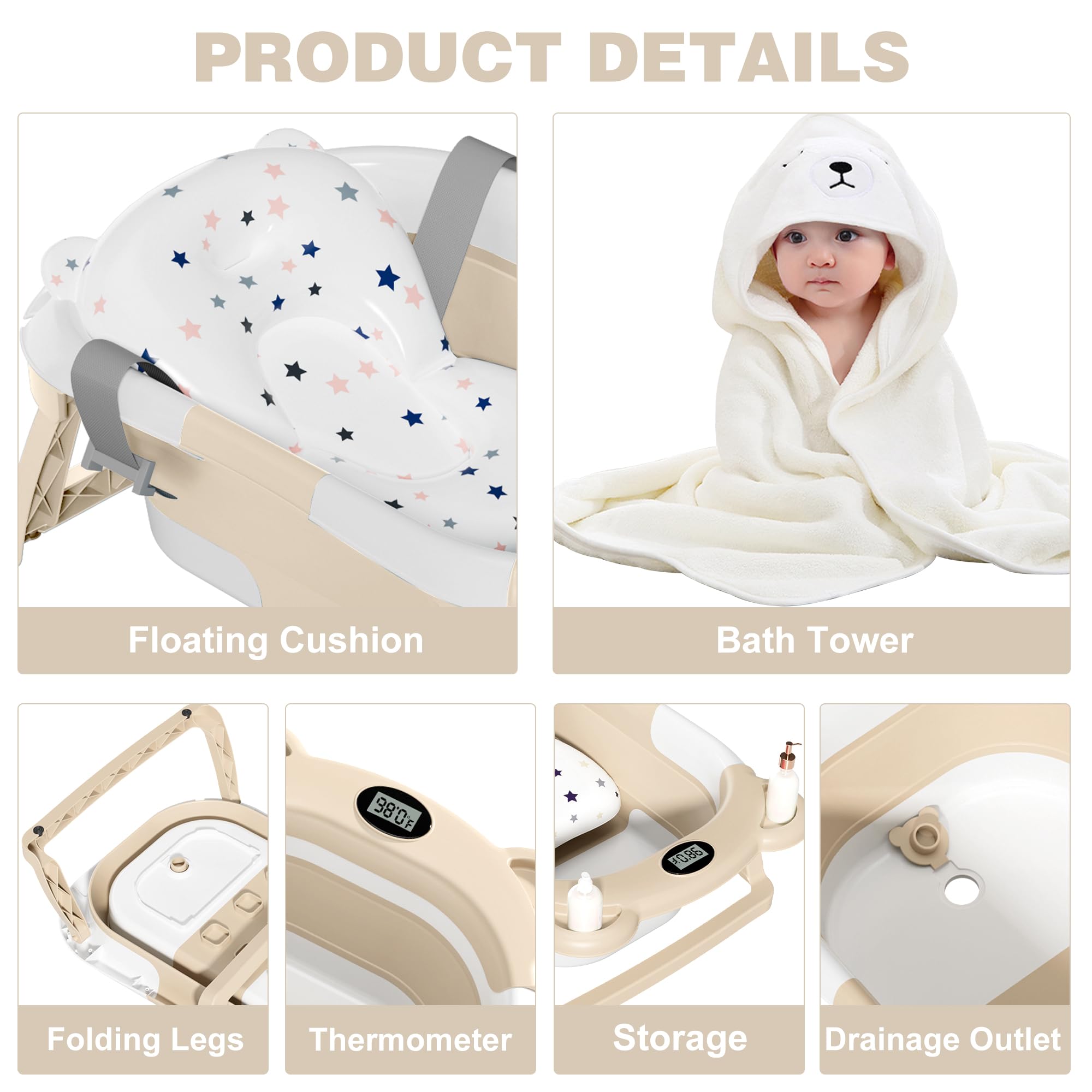 MoreFeel hooded towel adds soft, absorbent bath time coverage