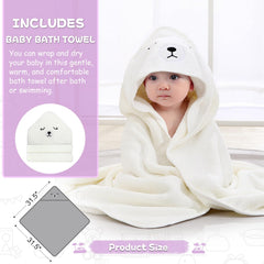 MoreFeel hooded towel soft wrap for post-bath warmth