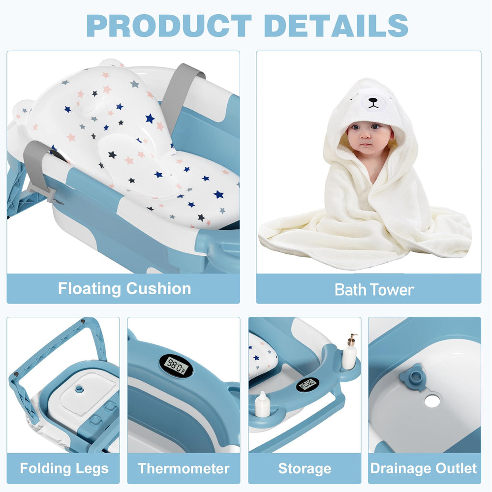 MoreFeel travel ready baby tub compact and portable