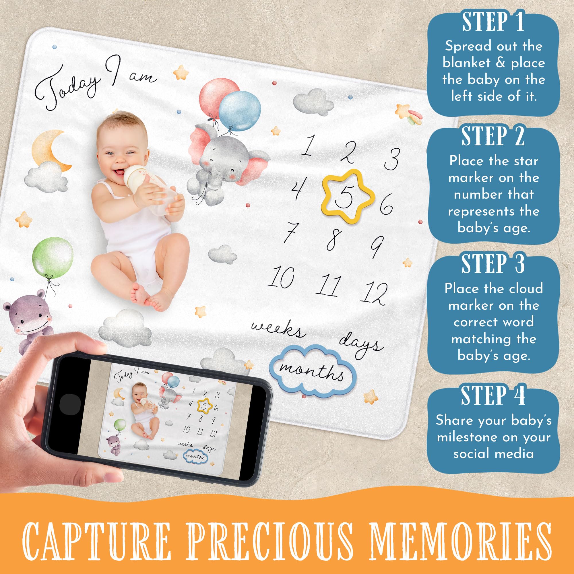 Moreiriny baby smiling on blanket captures warmth and sweet everyday moments