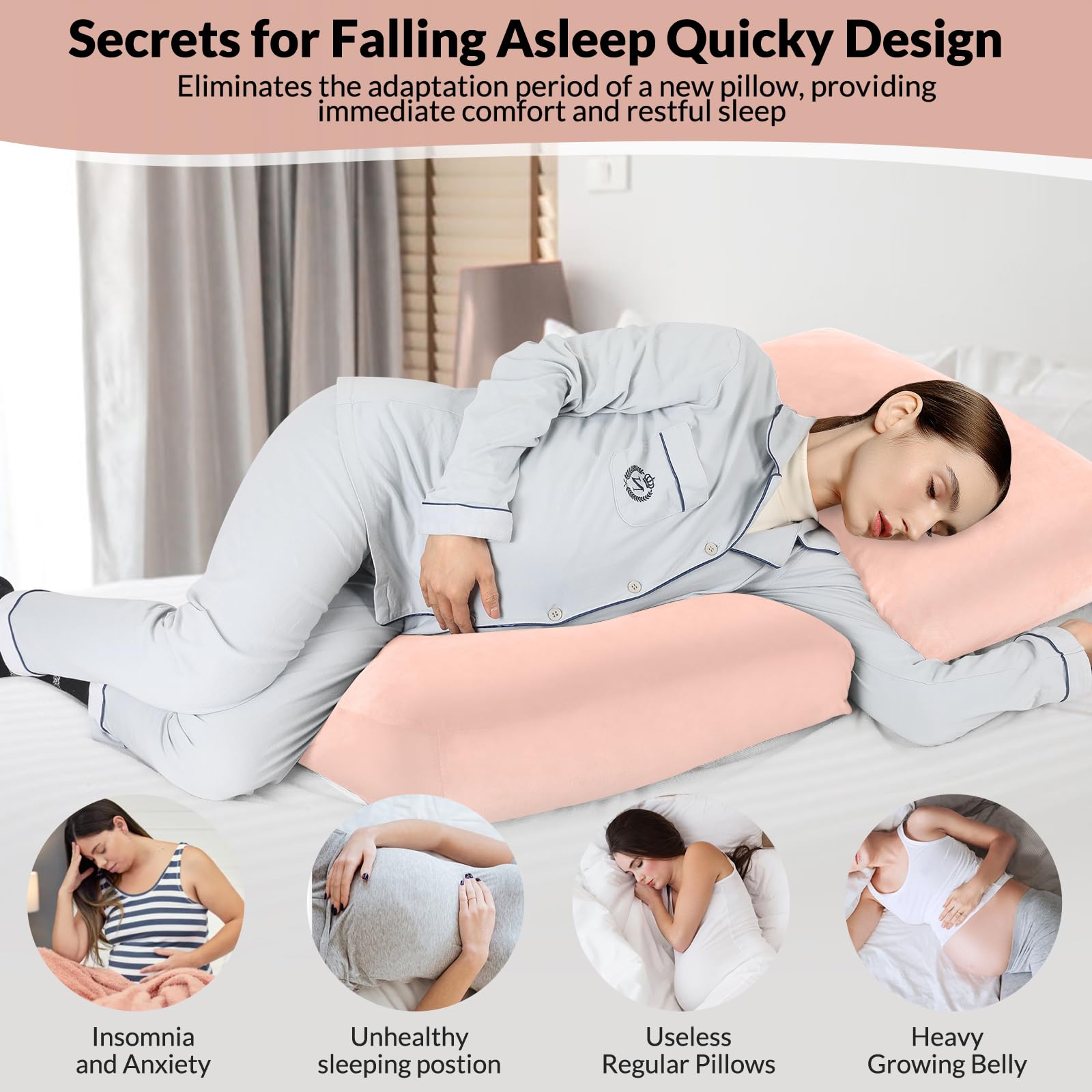 Morelexa pillow crushed-sponge filling balances softness with lasting fullness.