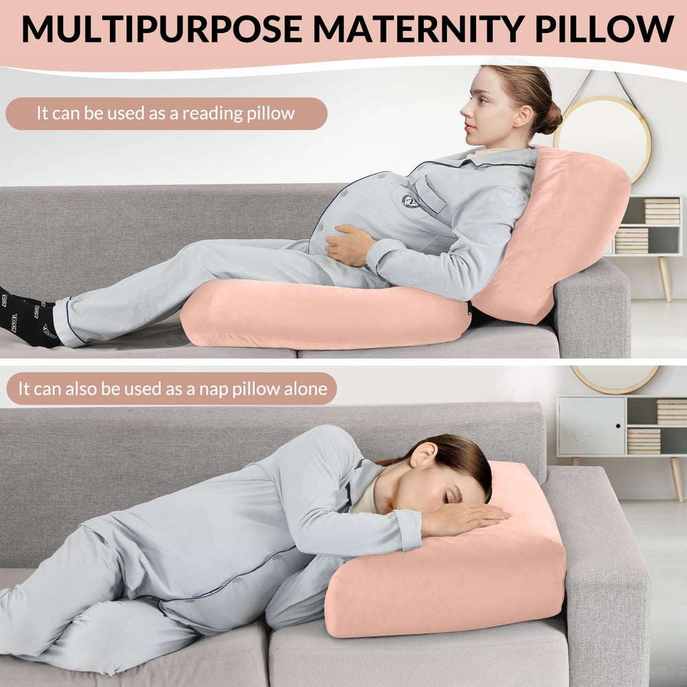 Morelexa pillow multi-position design adapts for lounging, sitting, or massage sessions.