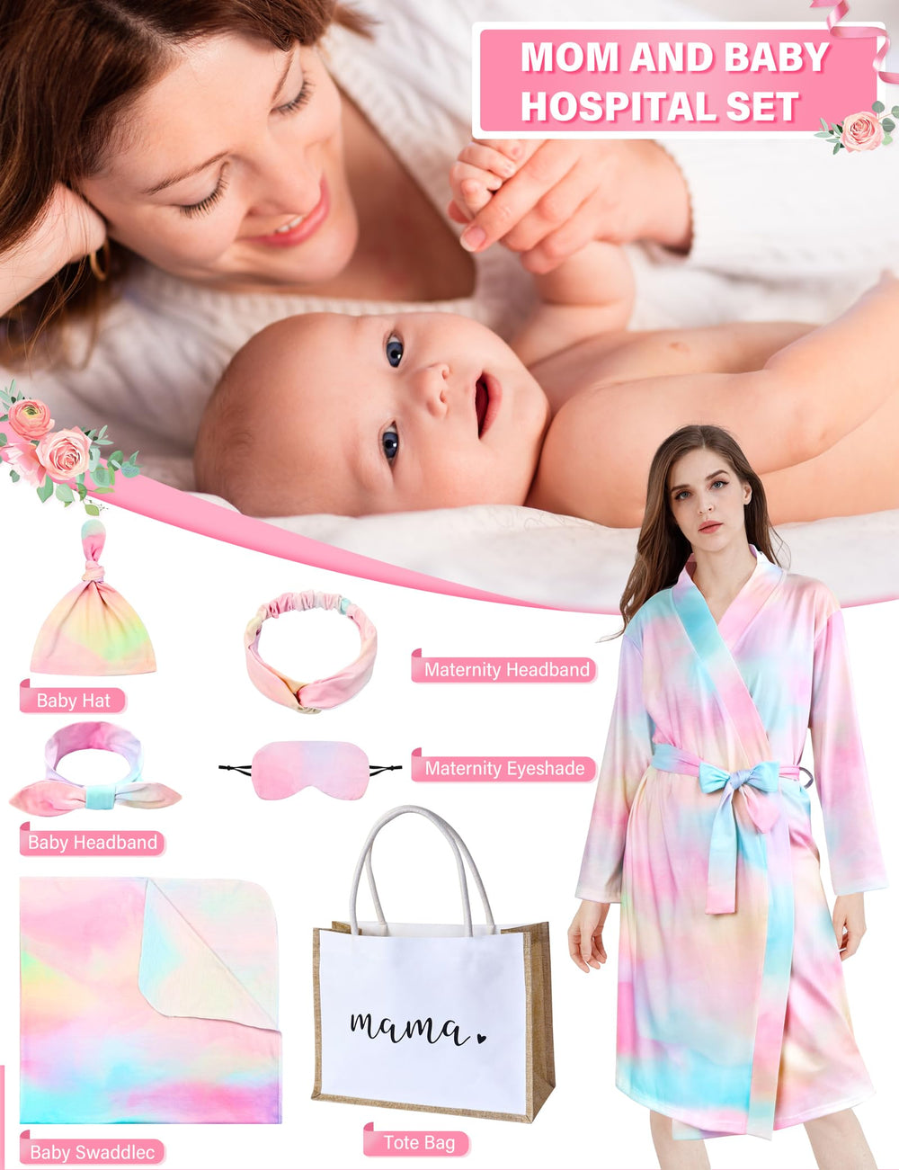 MORFORU baby hat image shows a cute ensemble for warm hospital moments.