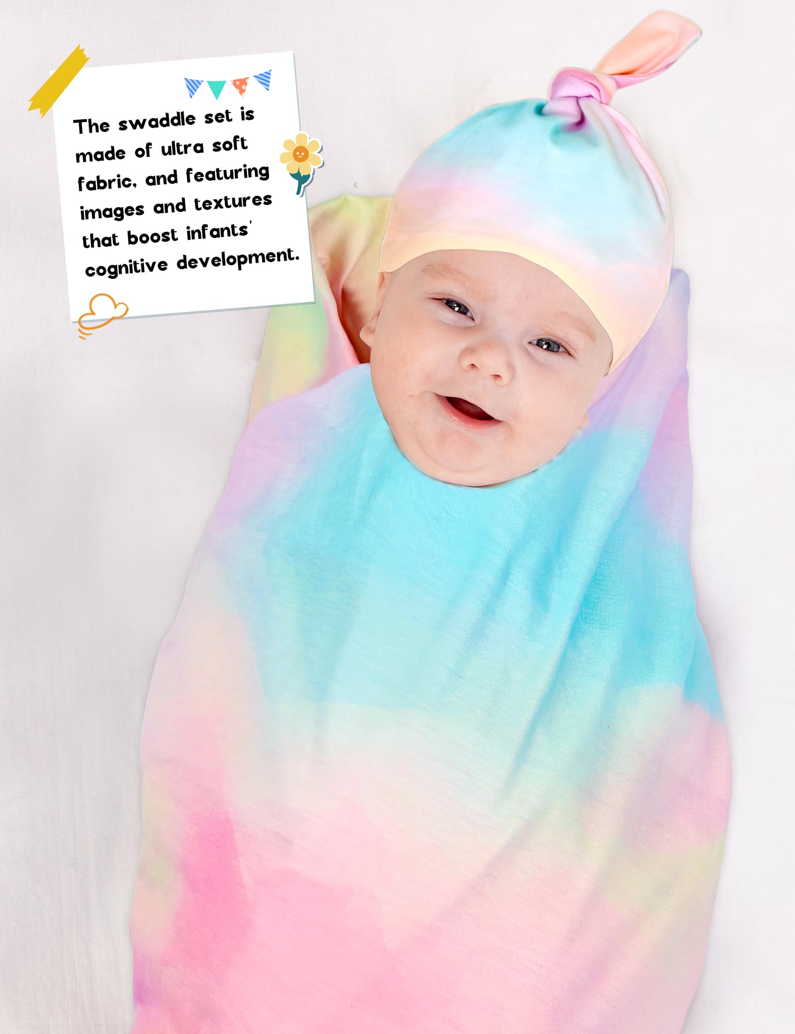 MORFORU baby swaddle blanket soft texture image promotes snug newborn comfort and bonding.