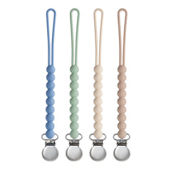 MORIBOX paci clip beige set keeps pacifier close and clean for calmer baby moments.