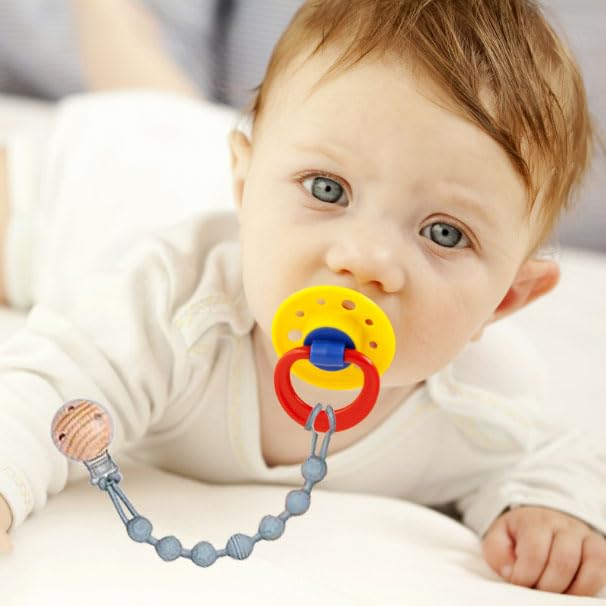 MORIBOX pacifier clip navy pack promotes easy reach and cleanup during daily errands.