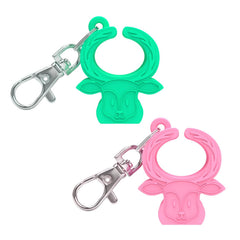 MORLIKE LIVING silicone buckle release tool pink-green close-up shows ergonomic grip for easy use.
