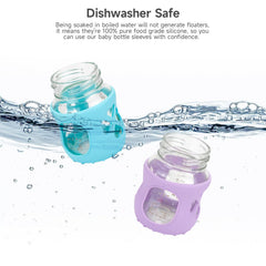 Morlike Living mint silicone sleeve on bottle emphasizes bright color and secure grip