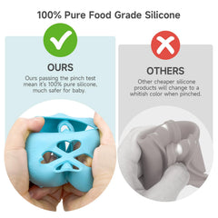 Morlike Living pink silicone sleeve shows easy-on-off with soft edges for quick bottle changes
