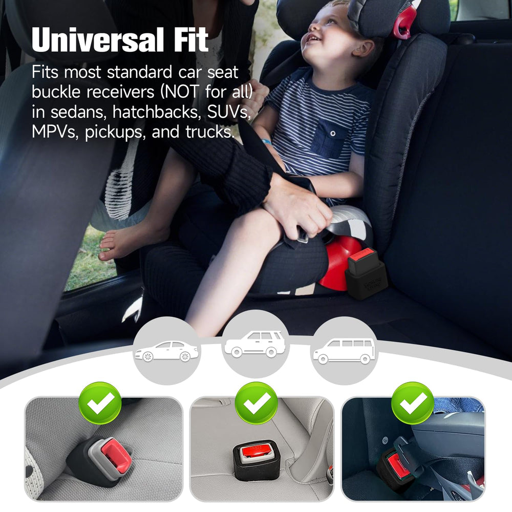 MORLIKE LIVING silicone booster aids kids to buckle independently.