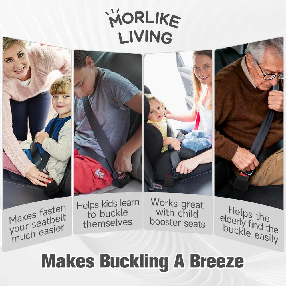 MORLIKE LIVING universal-fit booster works with many buckles.