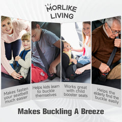 MORLIKE LIVING universal-fit booster works with many buckles.