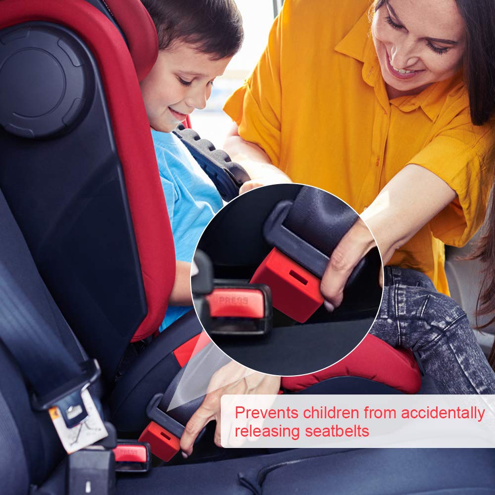 MORLIKE LIVING buckle guard universal fit works with standard seatbelts.
