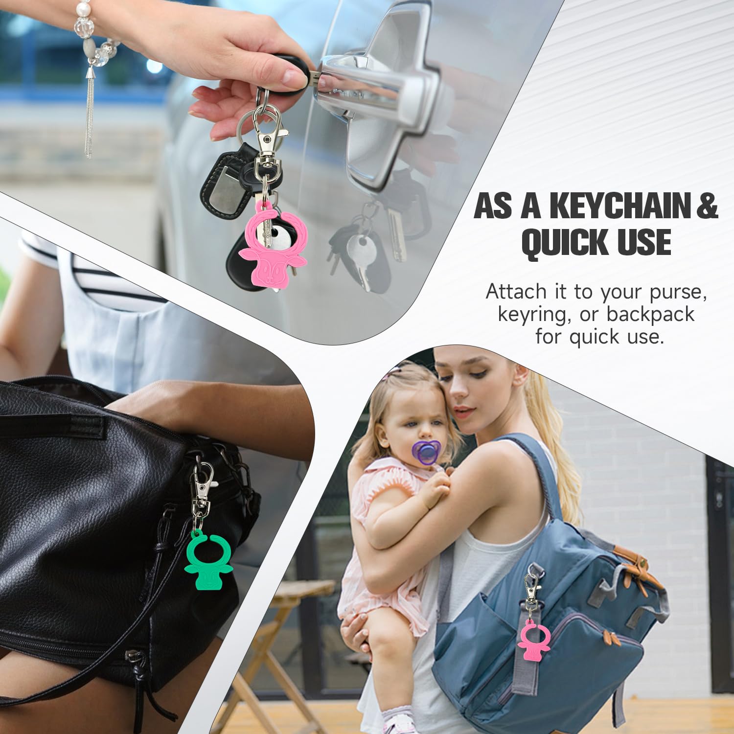 MORLIKE LIVING buckle release tool demonstrates compatibility with most push-button car buckles.