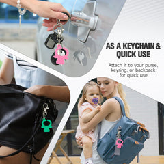 MORLIKE LIVING buckle release tool demonstrates compatibility with most push-button car buckles.