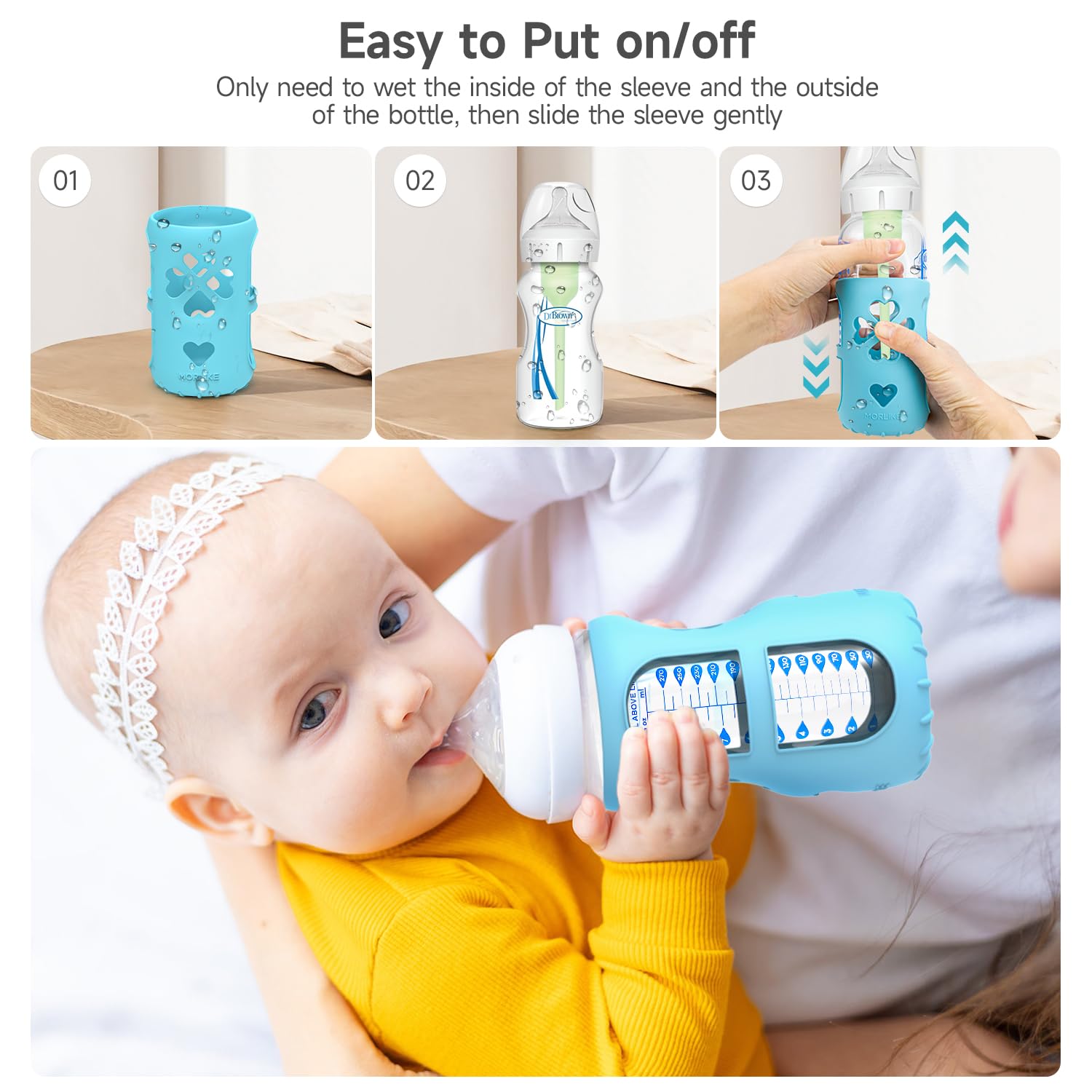 MORLIKE LIVING multi-color sleeve set supports easy grip for parents
