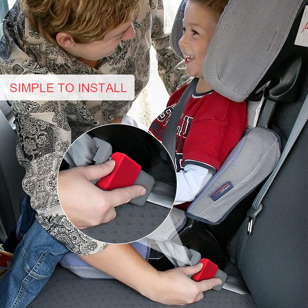 MORLIKE LIVING red silicone cover adds visible safety cue in car.