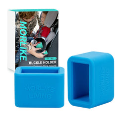 Morlike Silicone Buckle Holder Blue 2-Pack keeps buckles upright for easy access.