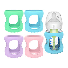 MORLIKE silicone sleeve for Dr. Brown's 5oz bottle cover - protects glass on the go.