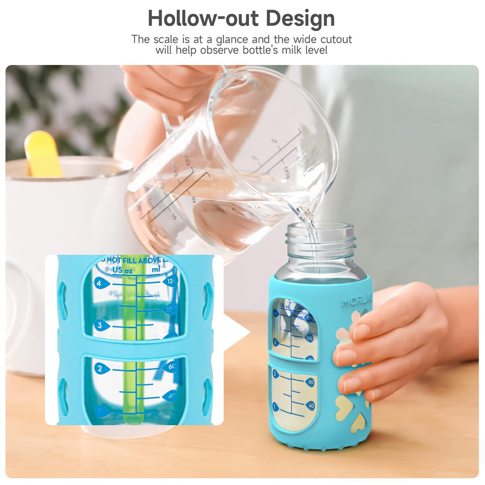 Morlke Living sleeve windows let you see measurement while feeding.