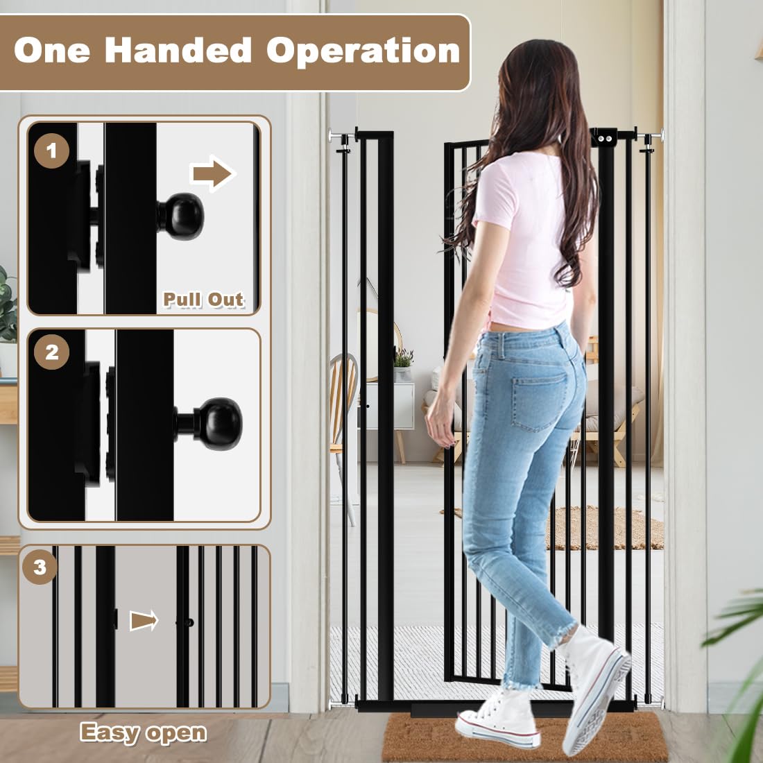 Mornyray adjustable width fits 30 to 62 inches.