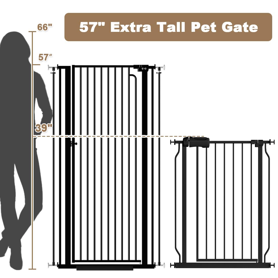 Mornyray gate auto-close feature illustrated for safe passage.