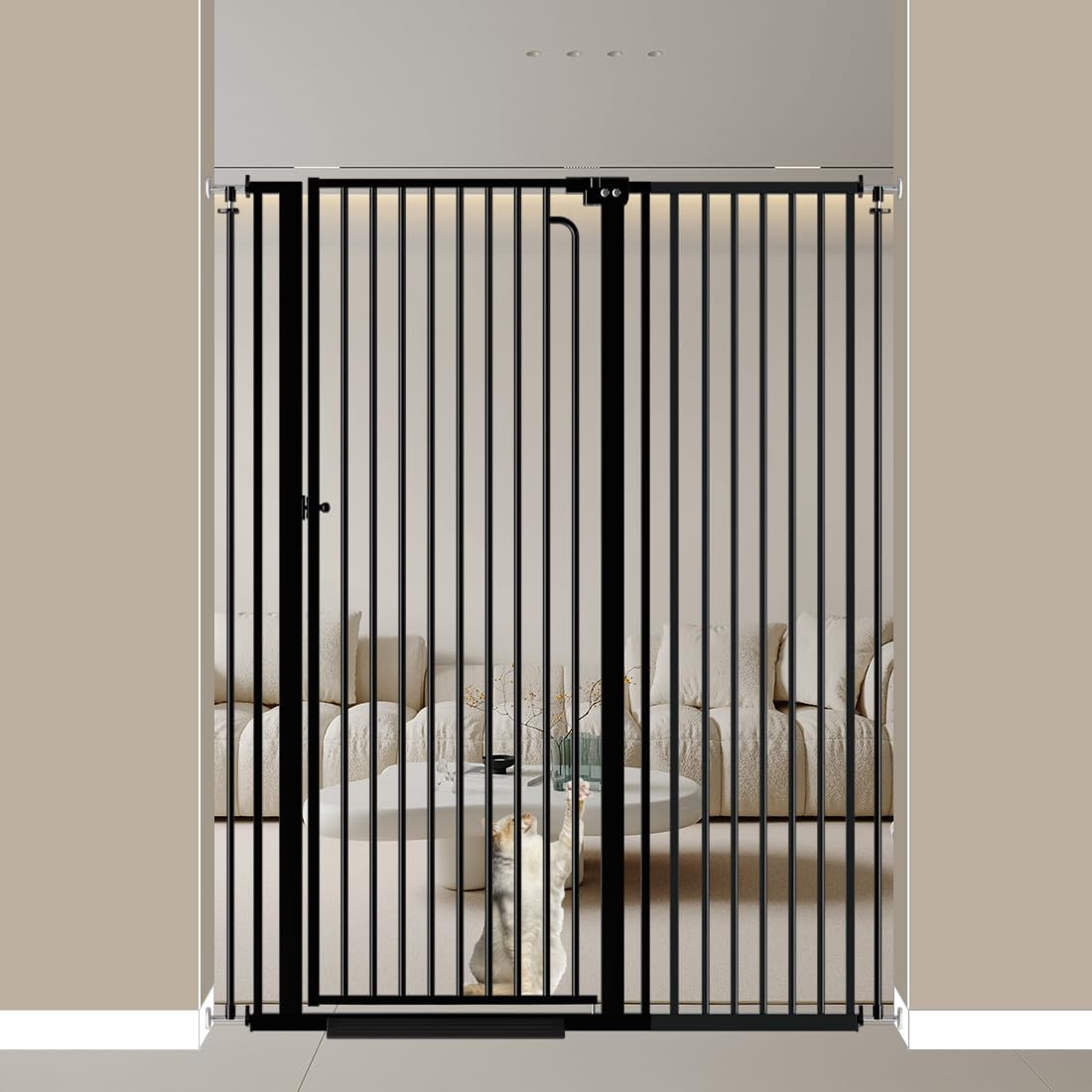 Mornyray black finish blends with home decor.