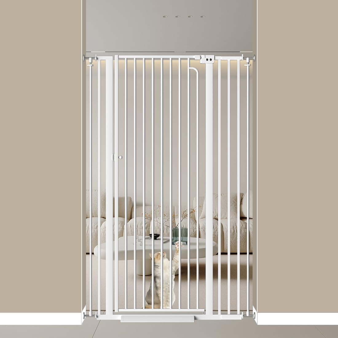 Mornyray doorway pet gate suitable for kitchens and stairs