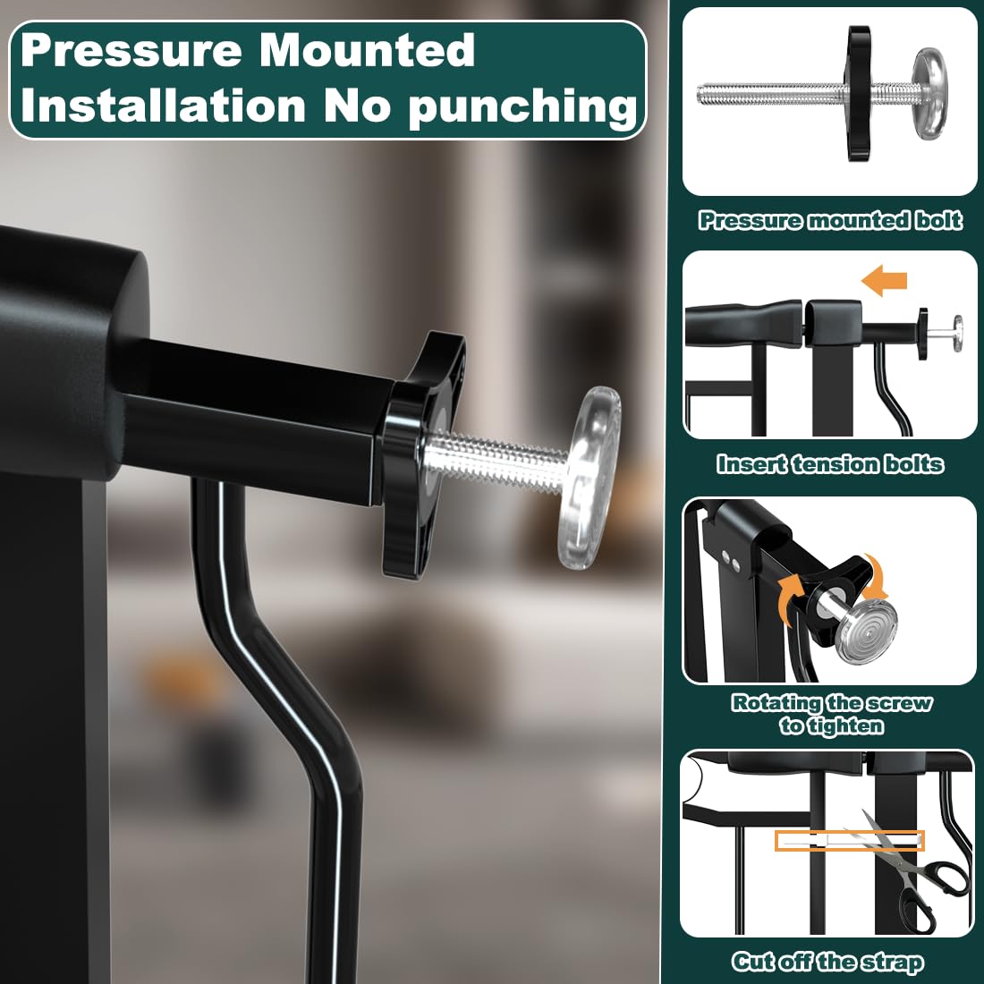 Mornyray dual-action lock highlights one-handed operation for quick access.