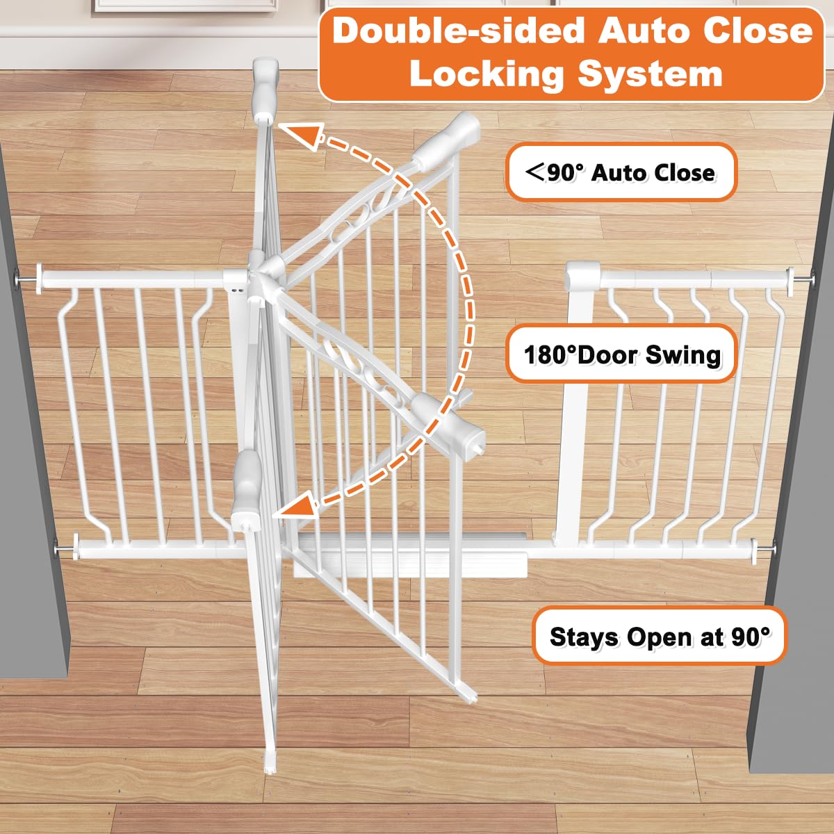Mornyray width-expansions allow custom fit from doorways to stairs.