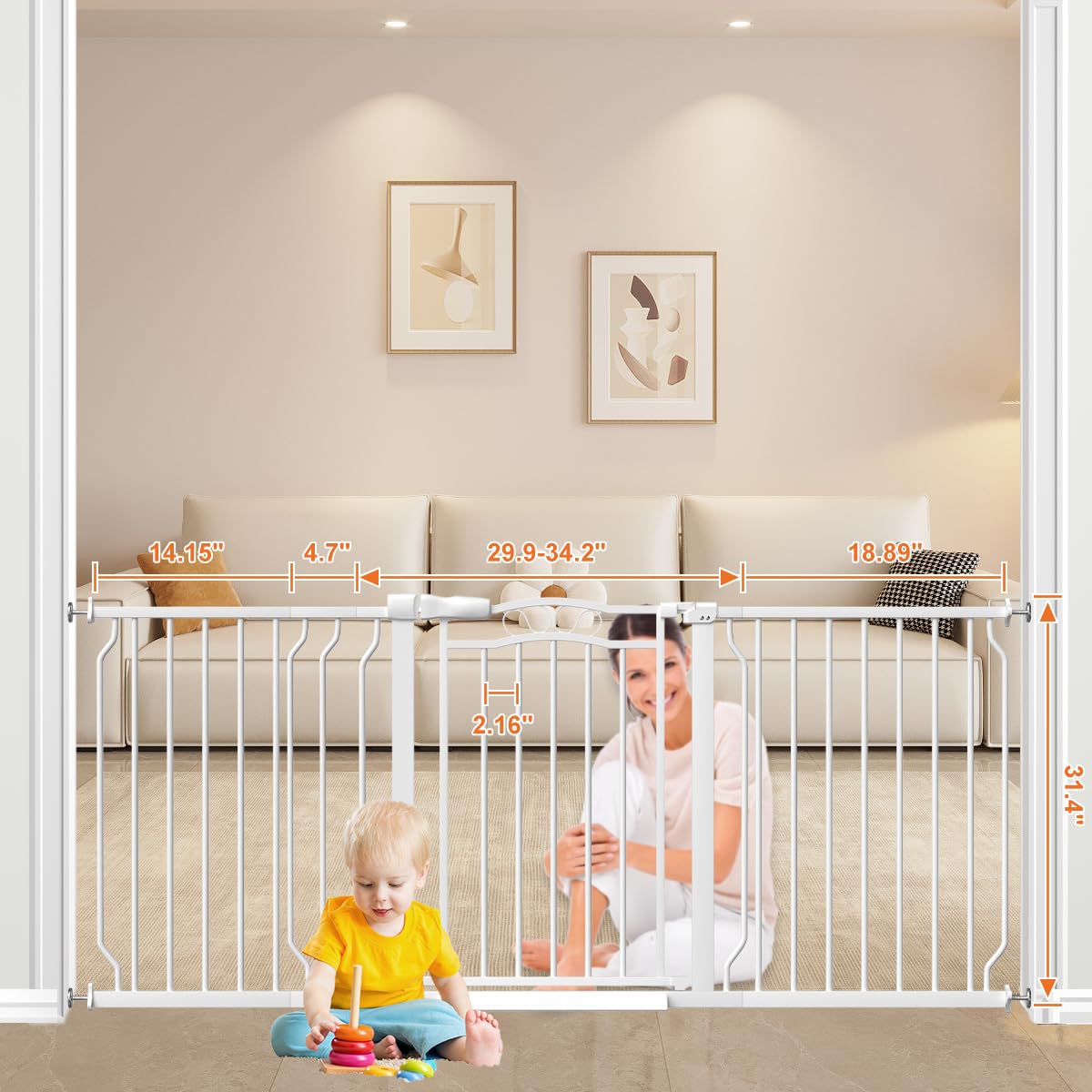 Mornyray sturdy metal construction shows durability during active play.