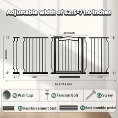 Mornyray wide gate extensions demonstrate adjustable coverage for large openings