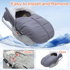 Mornyray Winter Baby Car Seat Cover with elasticized edges for secure fit.