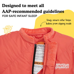 Morrison Outdoors Little Mo 20 bottom-zip sleeping bag enables easy diaper changes.