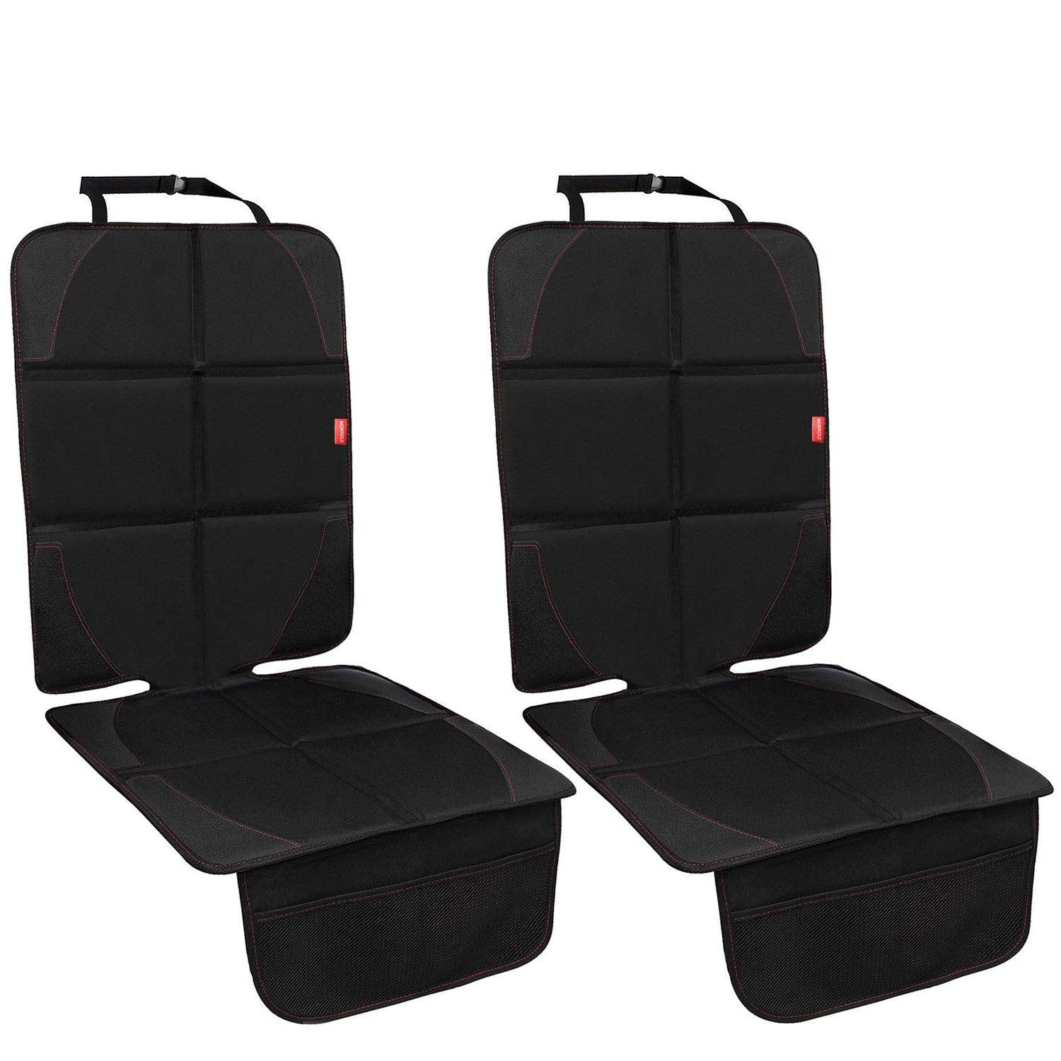 MORROLS car seat protector assembly-storage-scene shows quick setup and tidy trunk.