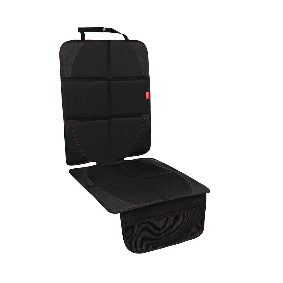MORROLS car seat protector with thick padding guards upholstery during family trips.